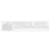 Шильдик металлопластик SKYWAY 4WD FRED'S ACCESSORIES Серый (наклейка)140*25мм.